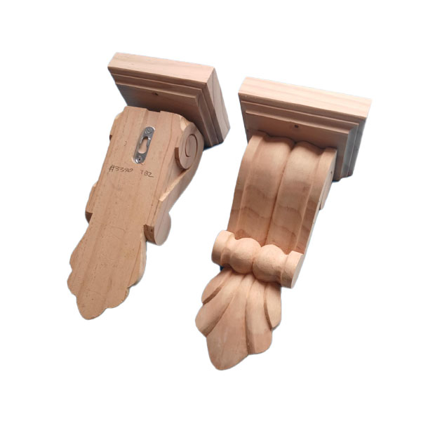 Pair #3390 Pine Corbels, top blocks, keys fitted. #3390 TB2 Pair #3390 Pine Corbels, top blocks, keys fitted. #3390 TB2