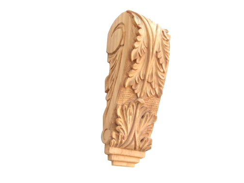 Large Hand Carved Pine Corbel C9 - Click Image to Close