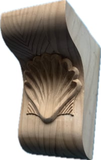 Hand Carved Pine Shell Carving SCs