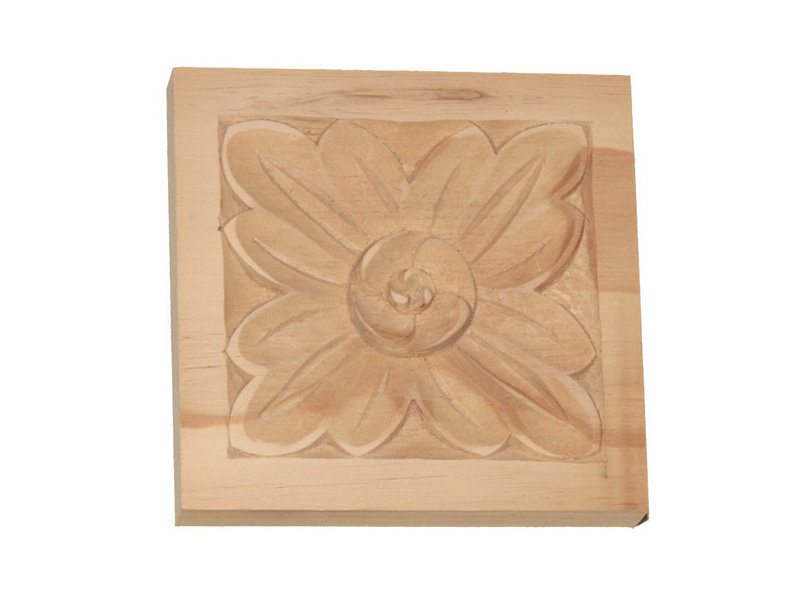 Architrave Block Carving Pine S3