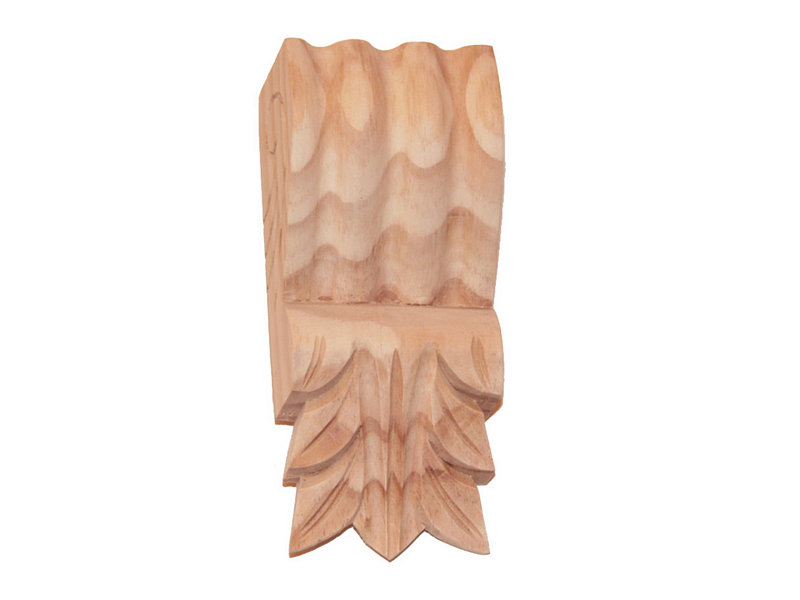 Medium Hand Carved Pine Corbel C888
