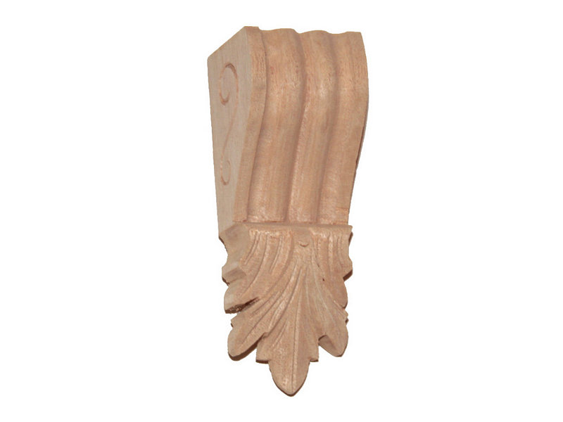 Medium Hand Carved Mahogany Corbel C7M