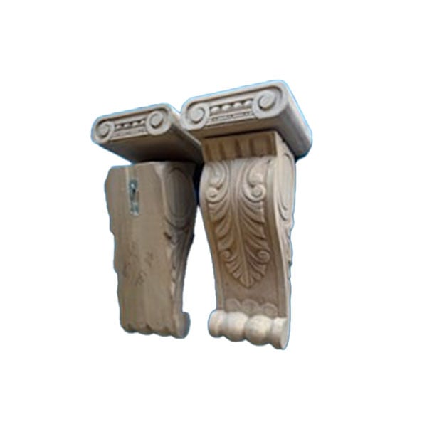 Pair of #5 Corbels with Top Blocks, keys fitted #5 TB9D1 Pair of #5 Corbels with Top Blocks, keys fitted #5 TB9D1