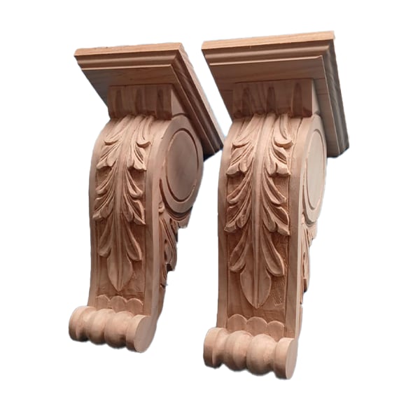 Pair #55 Pine Corbels, top blocks,keys fitted screws #55 TB55 Pair #55 Pine Corbels, top blocks,keys fitted screws #55 TB55