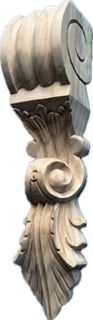 Medium Hand Carved Pine Corbel #66
