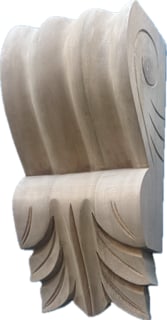 Extra Large Hand Carved Gmalinna Corbel #C8L GM