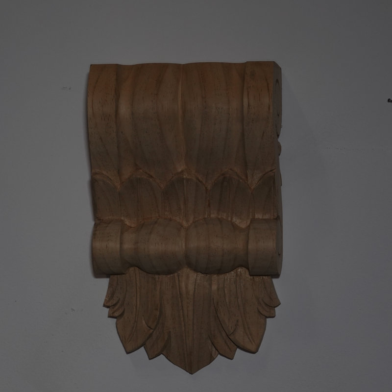 Large Hand Carved Pine Corbel C4 - Click Image to Close