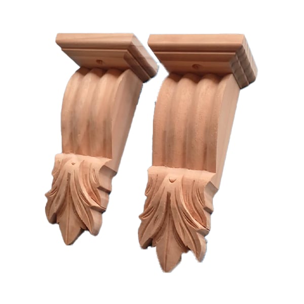 Pair C67 Pine Corbels, top blocks,keys fitted, screws C67 TB35 Pair C67 Pine Corbels, top blocks,keys fitted, screws C67 TB35
