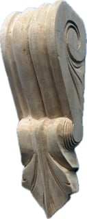 Medium Hand Carved Gmelina Corbel #77 GM