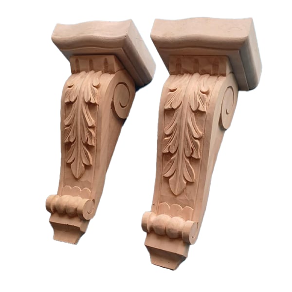 Pair #225 Pine Corbels, top blocks, keys fitted screws #225 TB1 Pair #225 Pine Corbels, top blocks, keys fitted screws #225 TB1
