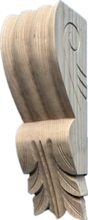 Large Hand Carved Ash Corbel C88 A